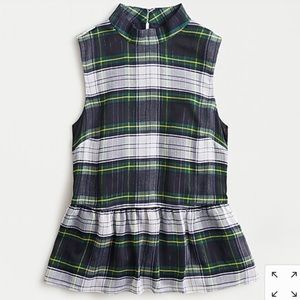 <J crew > Sleeveless peplum top